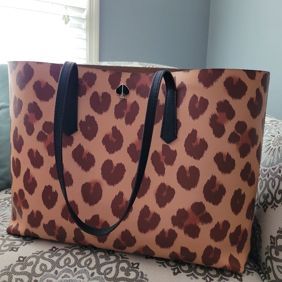 Kate Spade Brown and Black Leopard Tote - Picture 1 of 7